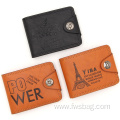 Latest customized popular purse durable waterproof card bag men wallet